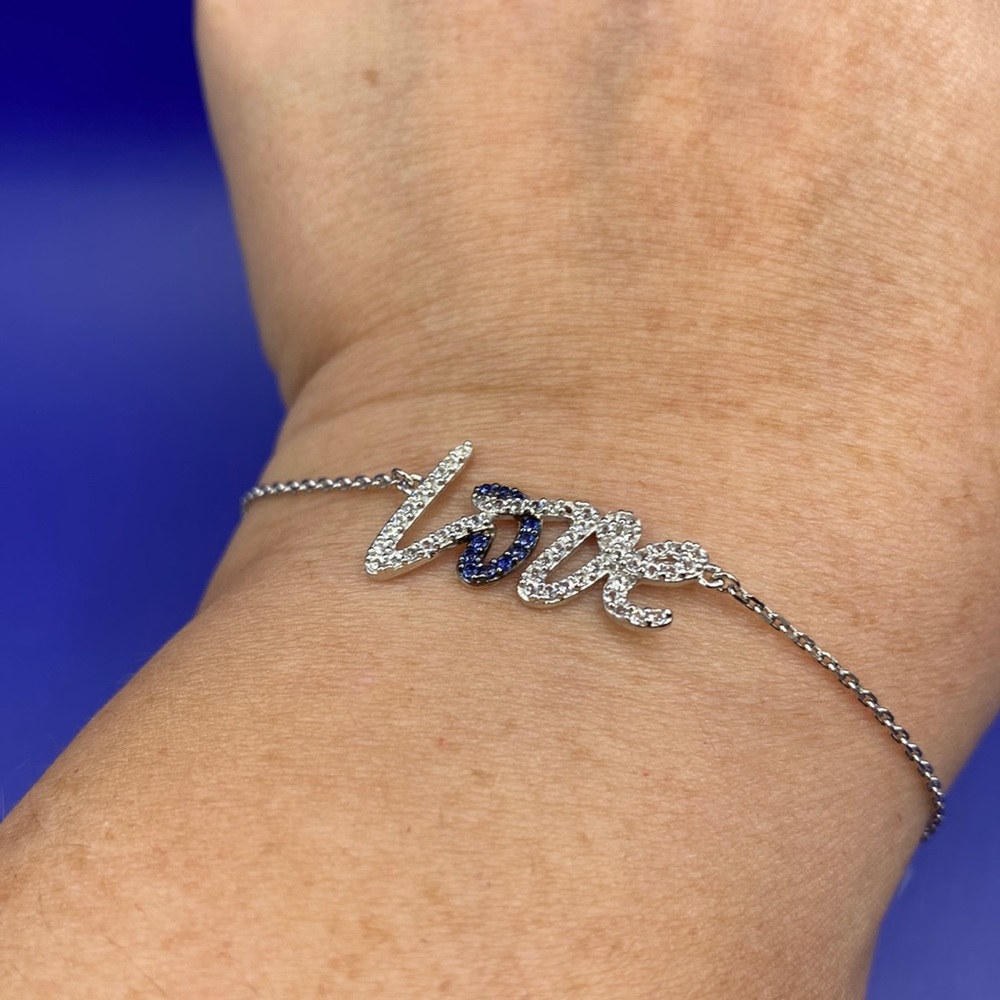 Suzy Levian Sterling Silver Love bracelet NWT